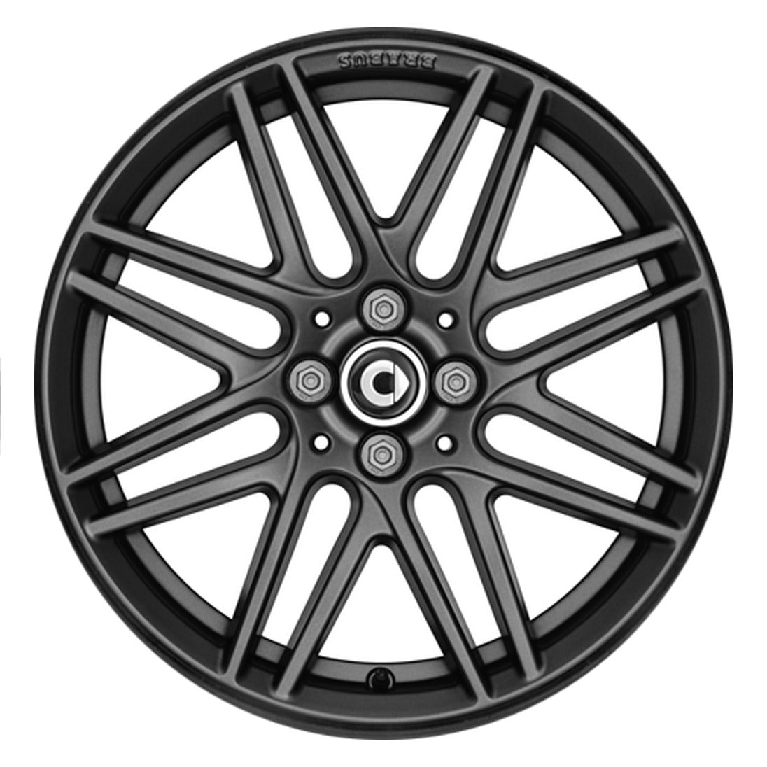 Колесный диск BRABUS Monoblock IX 6J×17 ET39 для smart 453, передняя ось, серый, матовый — фото 1