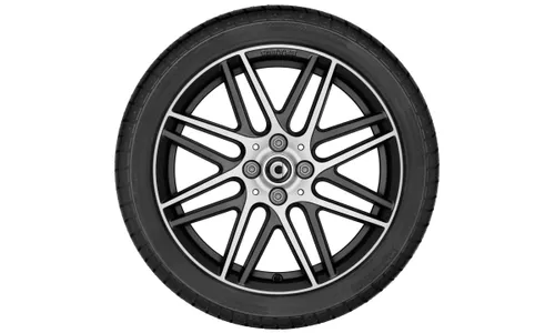 Колесный диск BRABUS Monoblock IX 7J×17 ET43 для smart 453, задняя ось, серый, с алмазной проточкой — фото 3