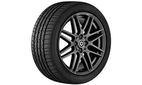 Колесный диск BRABUS Monoblock IX 7J×17 ET43 для smart 453, задняя ось, серый, матовый — фото 2