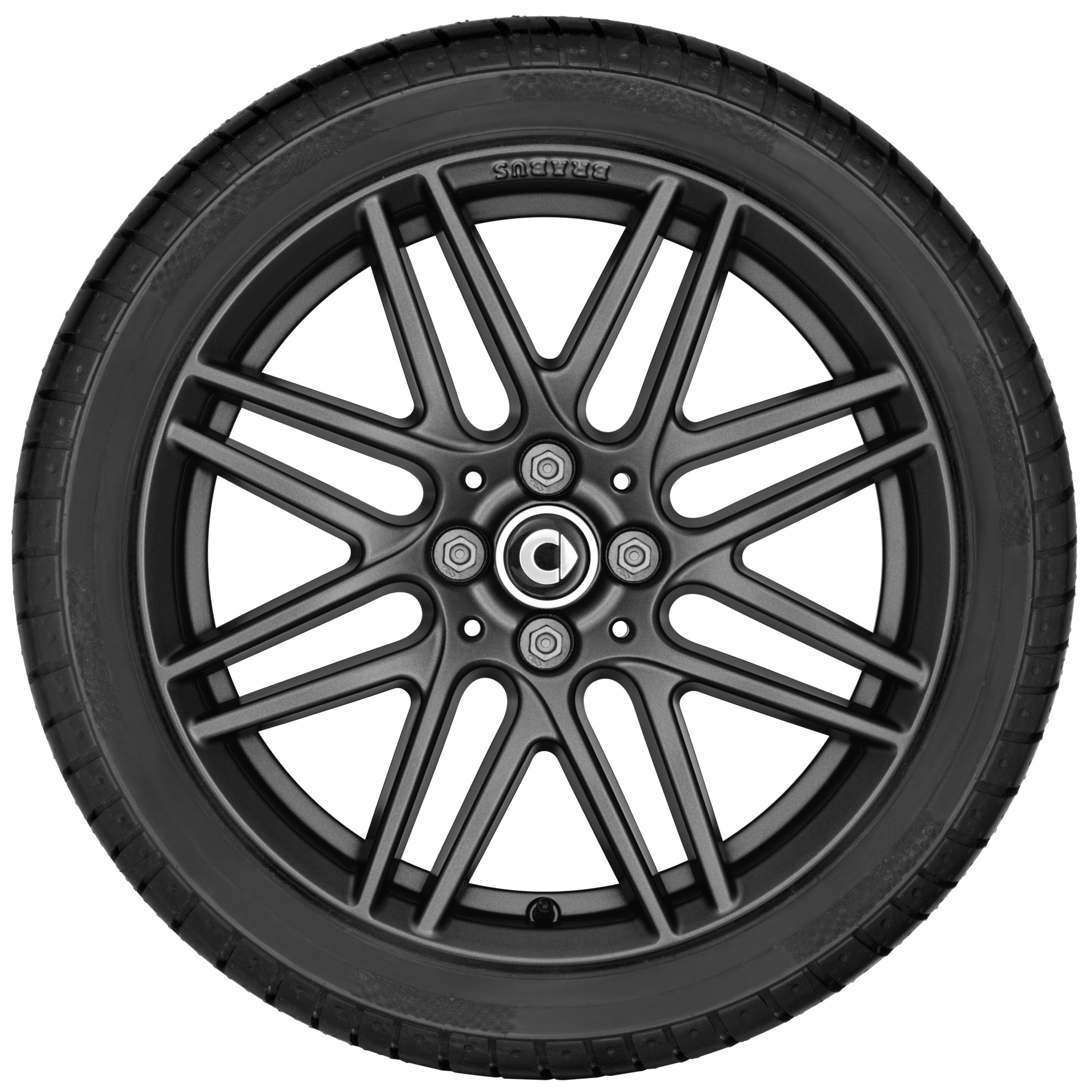 Колесный диск BRABUS Monoblock IX 7J×17 ET43 для smart 453, задняя ось, серый, матовый — фото 3