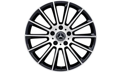 Колесный диск AMG 8,5J×20 ET32 для Mercedes-Benz G-Class 463, передняя и задняя оси, черный, с алмазной проточкой, многоспицевый — фото 1