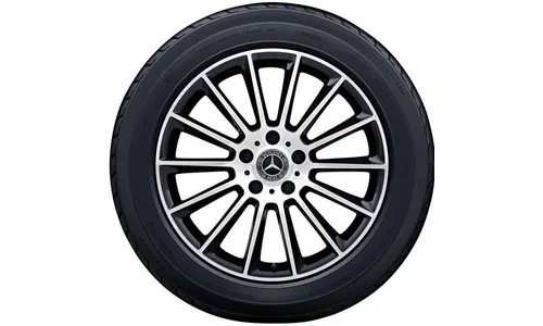 Колесный диск AMG 8,5J×20 ET32 для Mercedes-Benz G-Class 463, передняя и задняя оси, черный, с алмазной проточкой, многоспицевый — фото 2