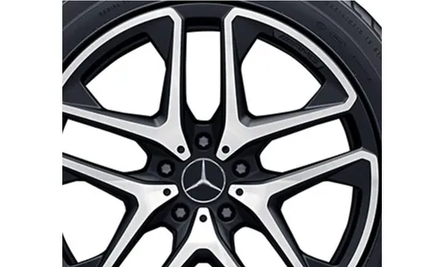 Колесный диск AMG 10J×21 ET33 для Mercedes-Benz G-Class 463, передняя и задняя оси, черный, с алмазной проточкой, 5 двойных спиц — фото 3
