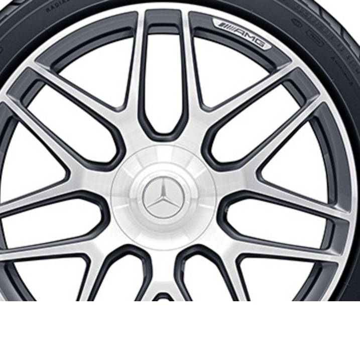Колесный диск AMG 10J×22 ET36 для Mercedes-Benz G-Class 463, передняя и задняя оси, титаново-серый, перекрестные спицы — фото 3