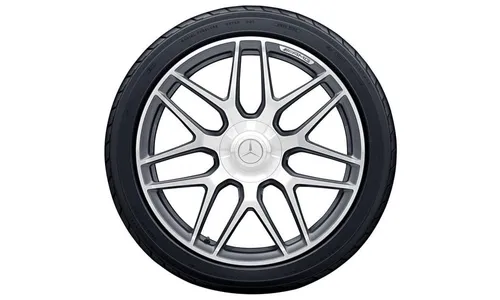 Колесный диск AMG 10J×22 ET36 для Mercedes-Benz G-Class 463, передняя и задняя оси, титаново-серый, перекрестные спицы — фото 4