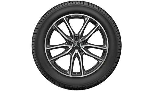 Колесный диск AMG 8,5J×20 ET32 для Mercedes-Benz G-Class 463, передняя и задняя оси, черный, с алмазной проточкой, многоспицевый — фото 3