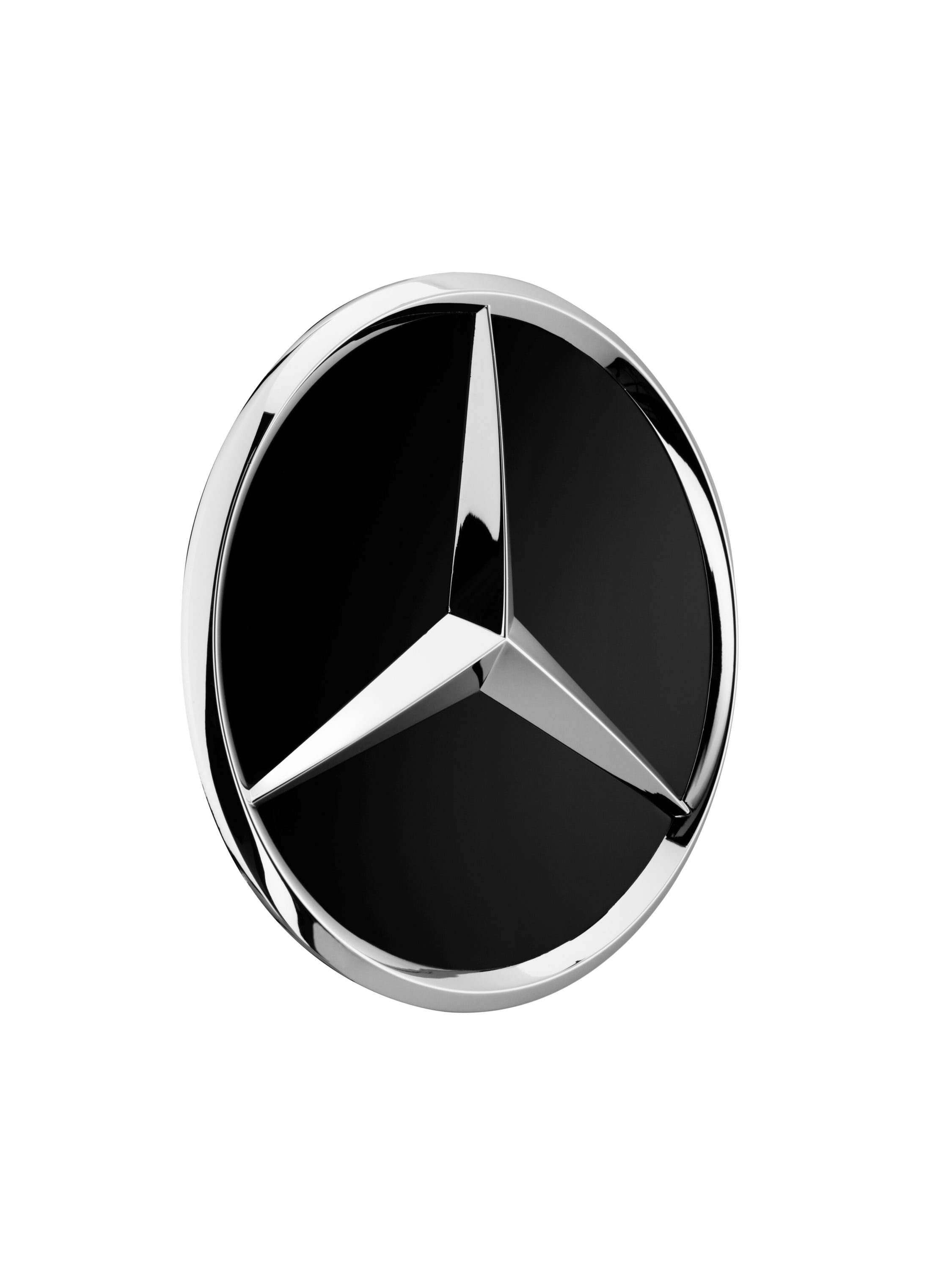 Центральный колпачок для Mercedes-Benz X-Class W470, глянцевый черный, Mercedes — фото 1