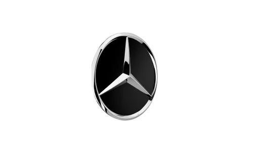 Центральный колпачок для Mercedes-Benz X-Class W470, глянцевый черный, Mercedes — фото 1