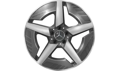 Колесный диск AMG 9J×19 ET58,7 для Mercedes-Benz C-Class 520, задняя ось, серый Tantal, 5 спиц — фото 1