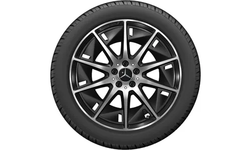 Колесный диск AMG 8J×20 ET32,7 для Mercedes-Benz GLC 540, передняя ось, черный, с алмазной проточкой, 10 спиц — фото 2