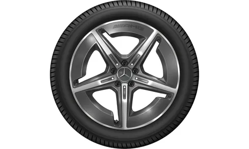 Колесный диск AMG 8J×20 ET32,7 для Mercedes-Benz GLC 540, передняя ось, серый Tantal, с алмазной проточкой, 5 спиц — фото 2