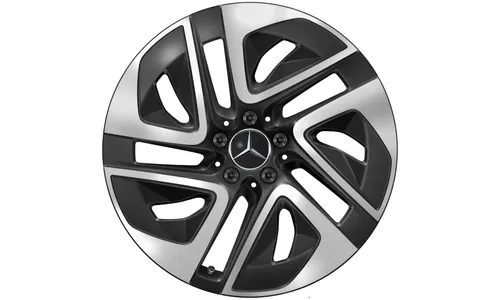 Колесный диск 8J×19 ET32,7 для Mercedes-Benz GLC 540, передняя ось, черный, с алмазной проточкой — фото 1