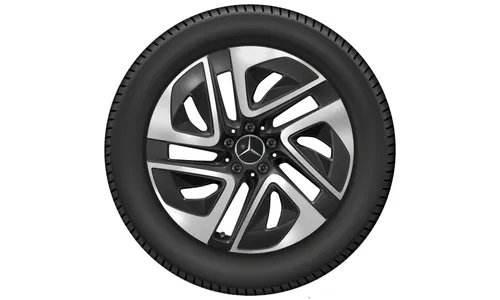 Колесный диск 9J×19 ET60,2 для Mercedes-Benz GLC 540, задняя ось, черный, с алмазной проточкой — фото 2