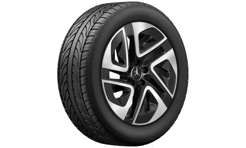 Колесный диск 9J×19 ET60,2 для Mercedes-Benz GLC 540, задняя ось, черный, с алмазной проточкой — фото 3
