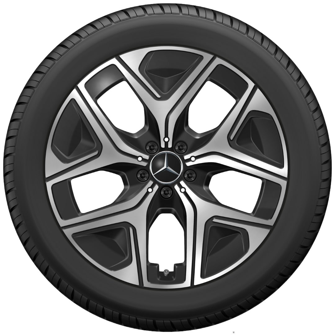 Колесный диск 8J×20 ET32,7 для Mercedes-Benz GLC 540, передняя ось, черный, с алмазной проточкой — фото 2