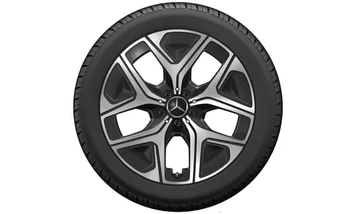 Колесный диск 8J×20 ET32,7 для Mercedes-Benz GLC 540, передняя ось, черный, с алмазной проточкой — фото 2