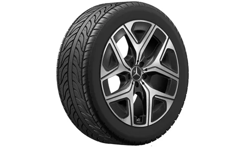 Колесный диск 8J×20 ET32,7 для Mercedes-Benz GLC 540, передняя ось, черный, с алмазной проточкой — фото 3