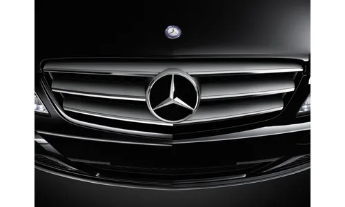 Решетка радиатора, серебристая с хромом, Mercedes-Benz Viano W639, рестайлинг — фото 2