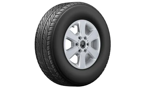 Колесный диск 6,5J×16 ET54 для Mercedes-Benz SPRINTER 907, передняя и задняя оси, серебристый Vanadium Silver, 6 спиц — фото 2
