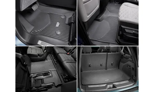 Комплект ковриков салона и багажника для Cadillac Escalade ESV V, 2-й ряд — кресла, GM — фото 1