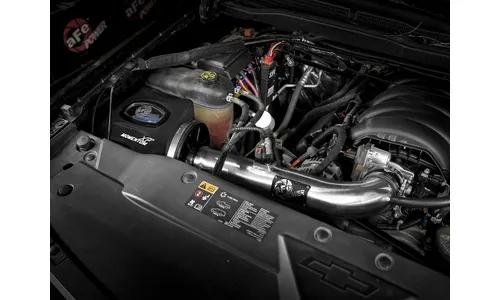 Система холодного впуска Momentum XP, с фильтром Pro 5R, шлифованное исполнение для Chevrolet/GMC Silverado/Sierra 1500 2014–2019/ Tahoe/Suburban/Yukon/XL/Escalade 2015–2020 V8-5.3L/6.2L, AFE Power — фото 3