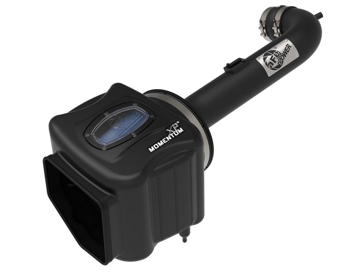 Система холодного впуска Momentum XP, с фильтром Pro 5R, чёрное исполнение для Chevrolet/GMC Silverado/Sierra 1500 2014–2019/ Tahoe/Suburban/Yukon/XL/Escalade 2015–2020 V8-5.3L/6.2L, AFE Power — фото 1