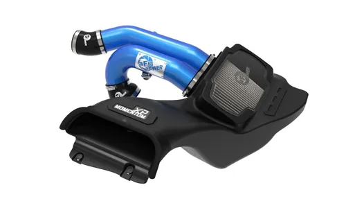 Система холодного впуска Momentum XP, с фильтром Pro DRY S, синяя для Ford F-150 Raptor 2021–2026 V6-3.5L (tt), AFE Power — фото 1