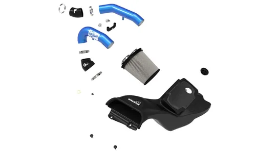 Система холодного впуска Momentum XP, с фильтром Pro DRY S, синяя для Ford F-150 Raptor 2021–2026 V6-3.5L (tt), AFE Power — фото 2