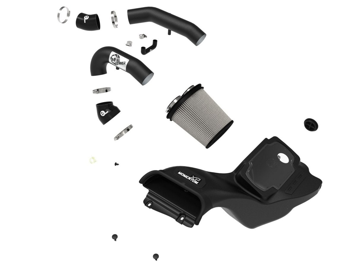 Система холодного впуска Momentum XP, с фильтром Pro DRY S, чёрное исполнение для Ford F-150 Raptor 2021–2026 V6-3.5L (tt), AFE Power — фото 2