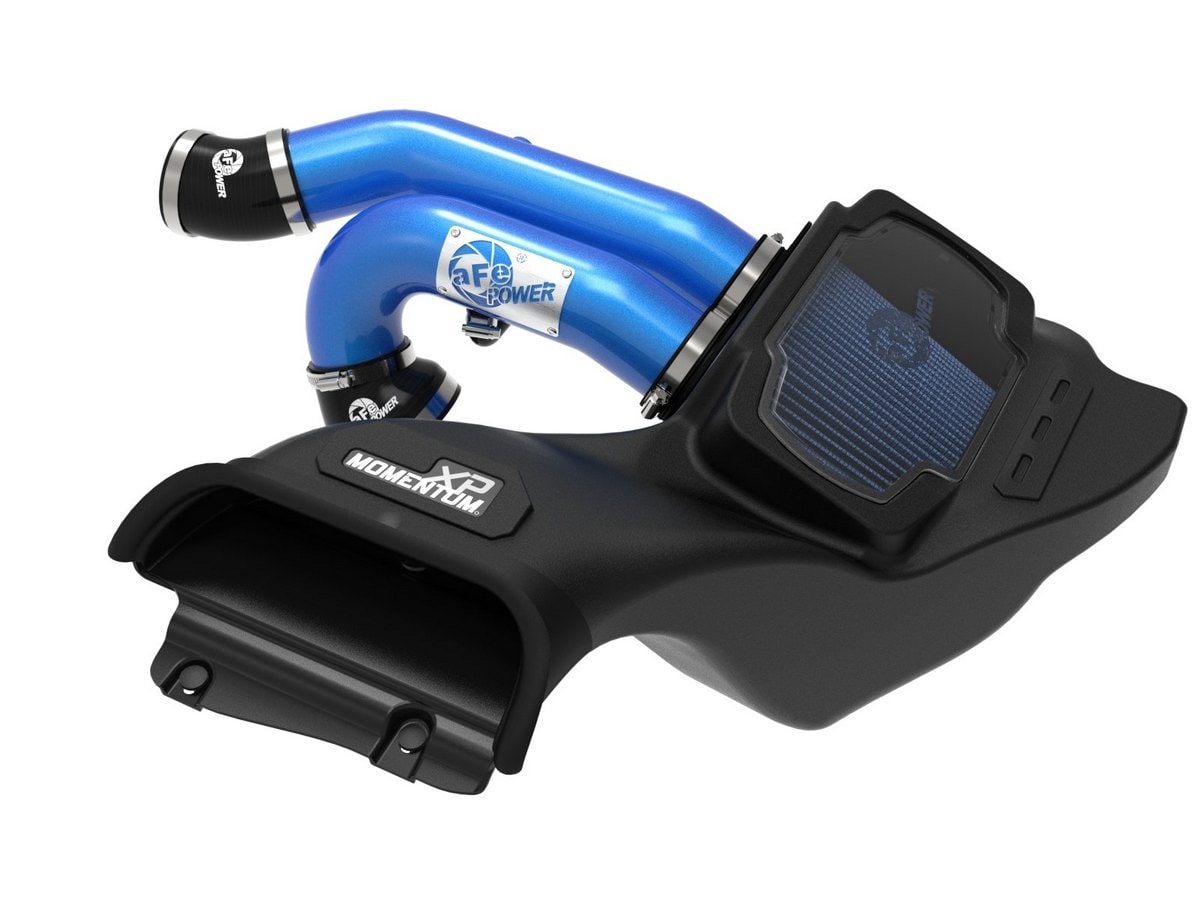 Система холодного впуска Momentum XP, с фильтром Pro 5R, синяя для Ford F-150 Raptor 2021–2026 V6-3.5L (tt), AFE Power — фото 1