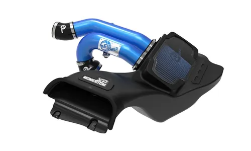 Система холодного впуска Momentum XP, с фильтром Pro 5R, синяя для Ford F-150 Raptor 2021–2026 V6-3.5L (tt), AFE Power — фото 1