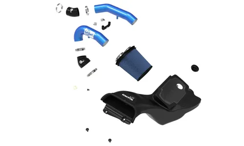 Система холодного впуска Momentum XP, с фильтром Pro 5R, синяя для Ford F-150 Raptor 2021–2026 V6-3.5L (tt), AFE Power — фото 2