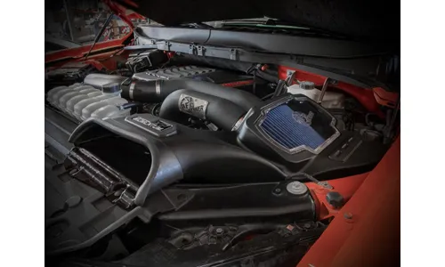 Система холодного впуска Momentum XP, с фильтром Pro 5R, чёрное исполнение для Ford F-150 Raptor 2021–2026 V6-3.5L (tt), AFE Power — фото 3