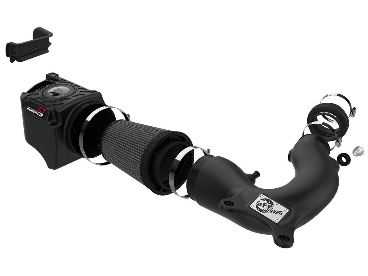 Система холодного впуска Momentum GT, с фильтром Pro DRY S для Jeep Wrangler (JK) 2012–2018 V6-3.6L w/ Gen 1 Sprintex Supercharger, AFE Power — фото 2