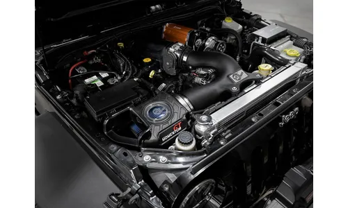 Система холодного впуска Momentum GT, с фильтром Pro 5R для Jeep Wrangler (JK) 2012–2018 V6-3.6L w/ Gen 1 Sprintex Supercharger, AFE Power — фото 3