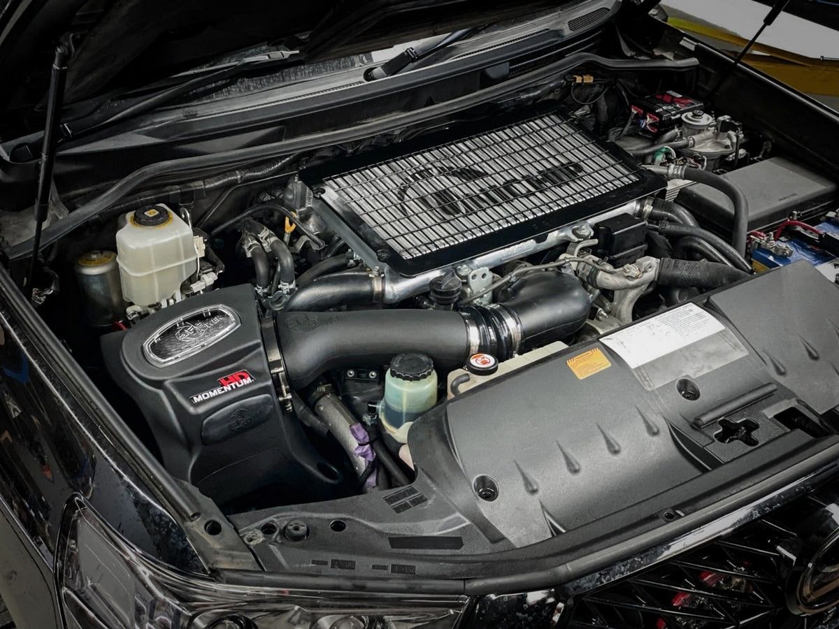 Система холодного впуска Momentum HD, с фильтром Pro DRY S для Toyota Land Cruiser (J200) 2008–2021 V8-4.5L (td), AFE Power — фото 3