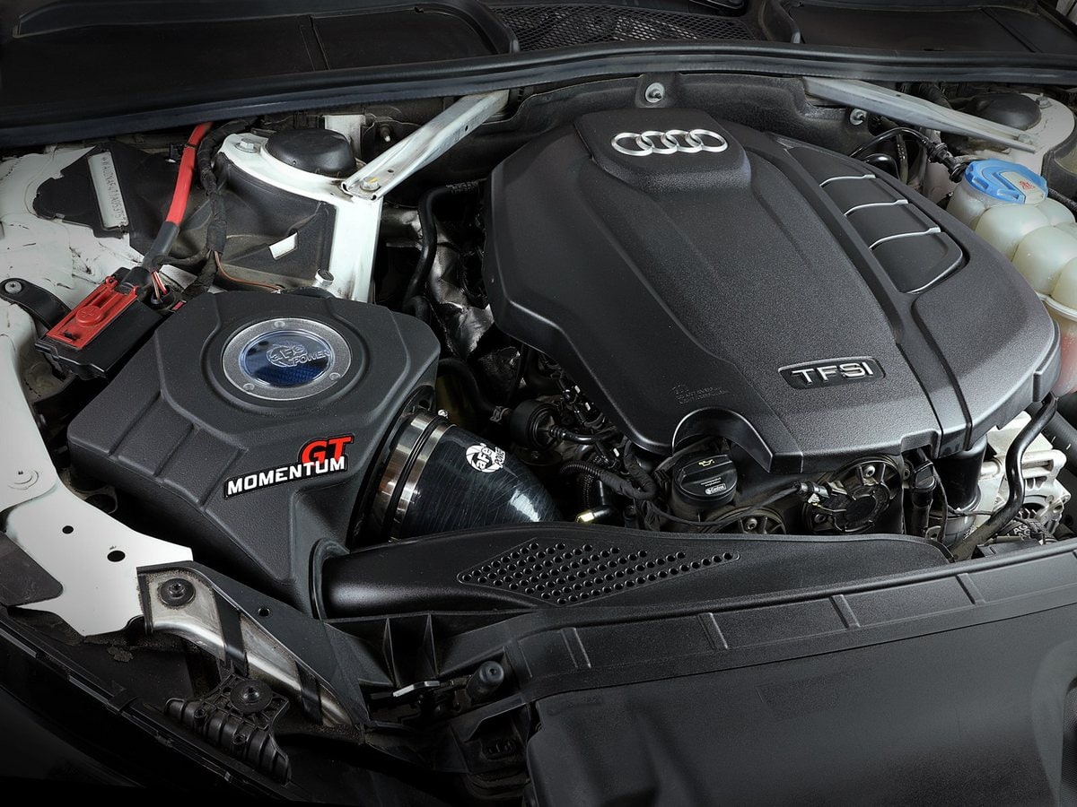 Система холодного впуска Momentum GT, с фильтром Pro 5R для Audi A4 (B9) 2017–2025 L4-2.0L (t) 45TFSI, AFE Power — фото 3