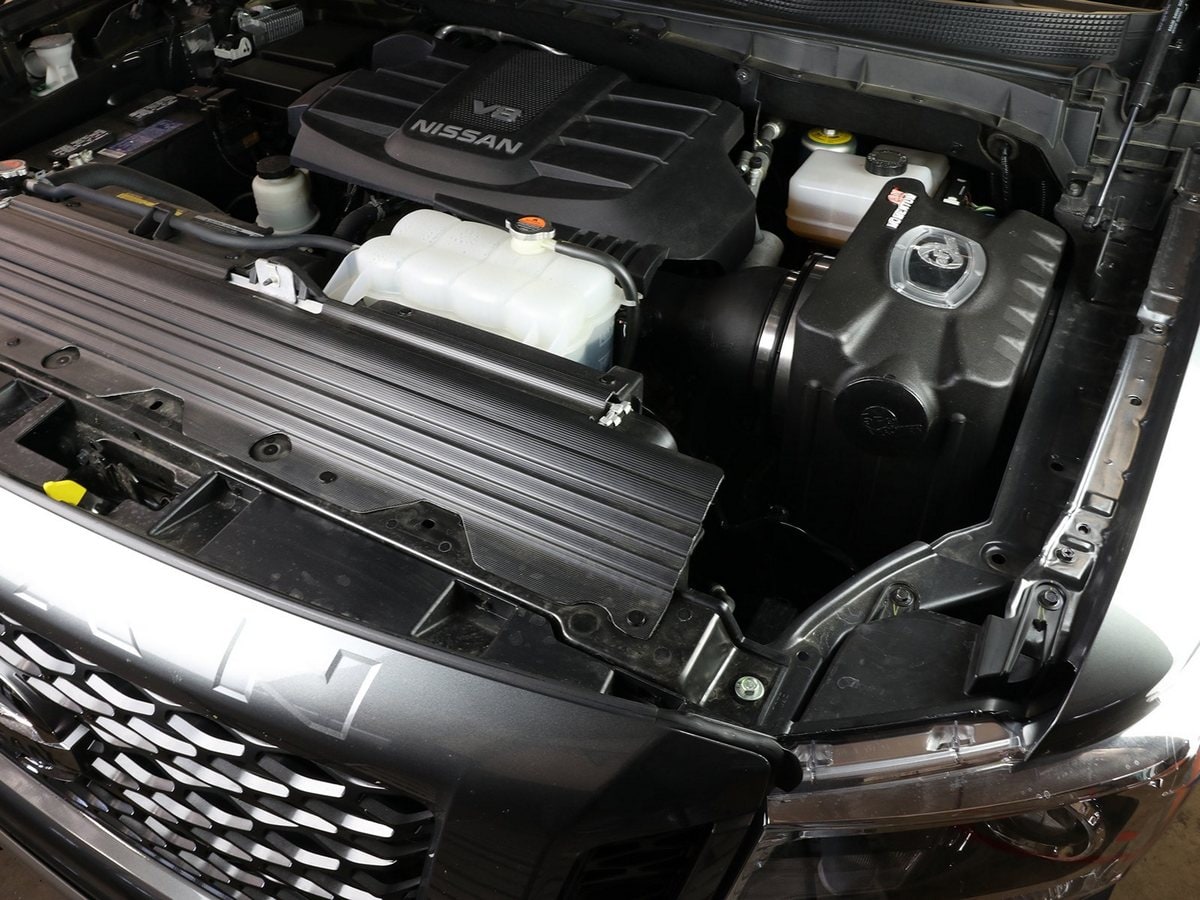 Система холодного впуска Momentum GT, с фильтром Pro 5R для Nissan Titan XD 2016–2024 V8-5.6L, AFE Power — фото 3