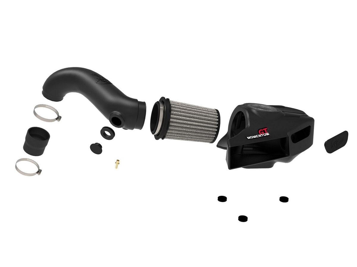 Система холодного впуска Momentum GT, с фильтром Pro DRY S для Volkswagen Golf R 2015–2019 L4-2.0L (t), AFE Power — фото 2