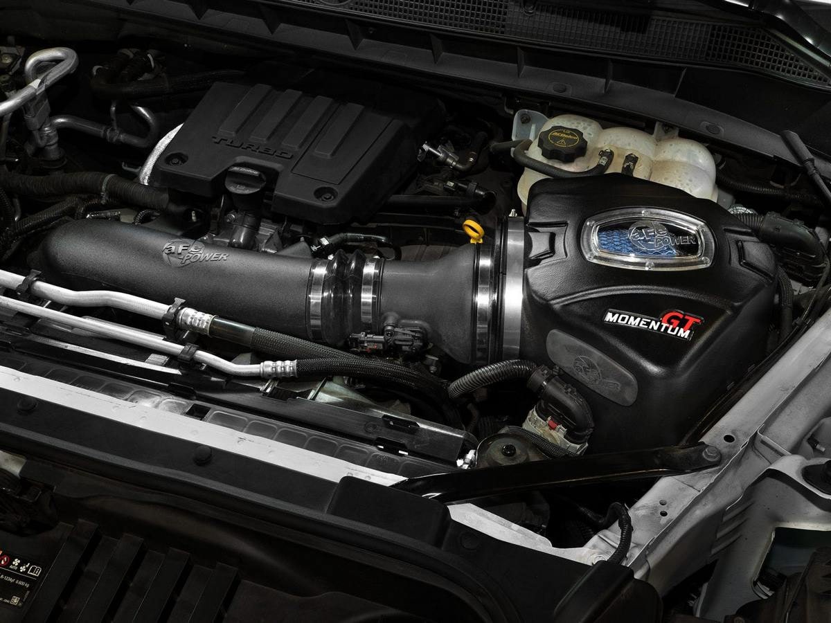 Система холодного впуска Momentum GT, с фильтром Pro 5R для Chevrolet/GMC Silverado/Sierra 1500 2019–2026 L4-2.7L (t), AFE Power — фото 3