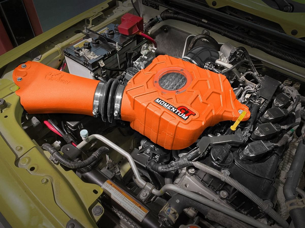 Система холодного впуска Momentum GT Orange Edition, с фильтром Pro DRY S для Suzuki Jimny 2019–2026 L4-1.5L, AFE Power — фото 3