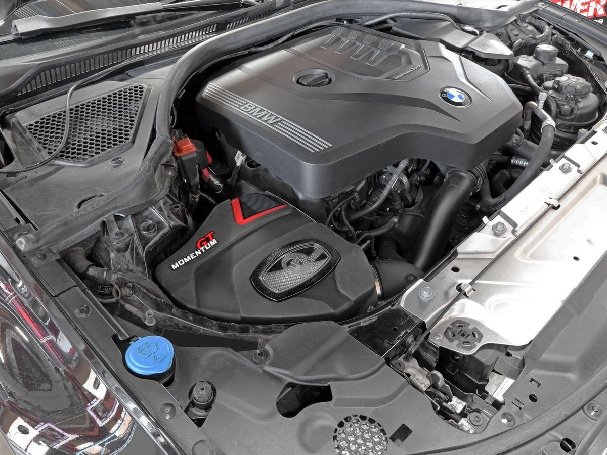Система холодного впуска Momentum GT, с фильтром Pro DRY S для BMW 330i (G20) 2019–2024 L4-2.0L (t) B48, AFE Power — фото 3