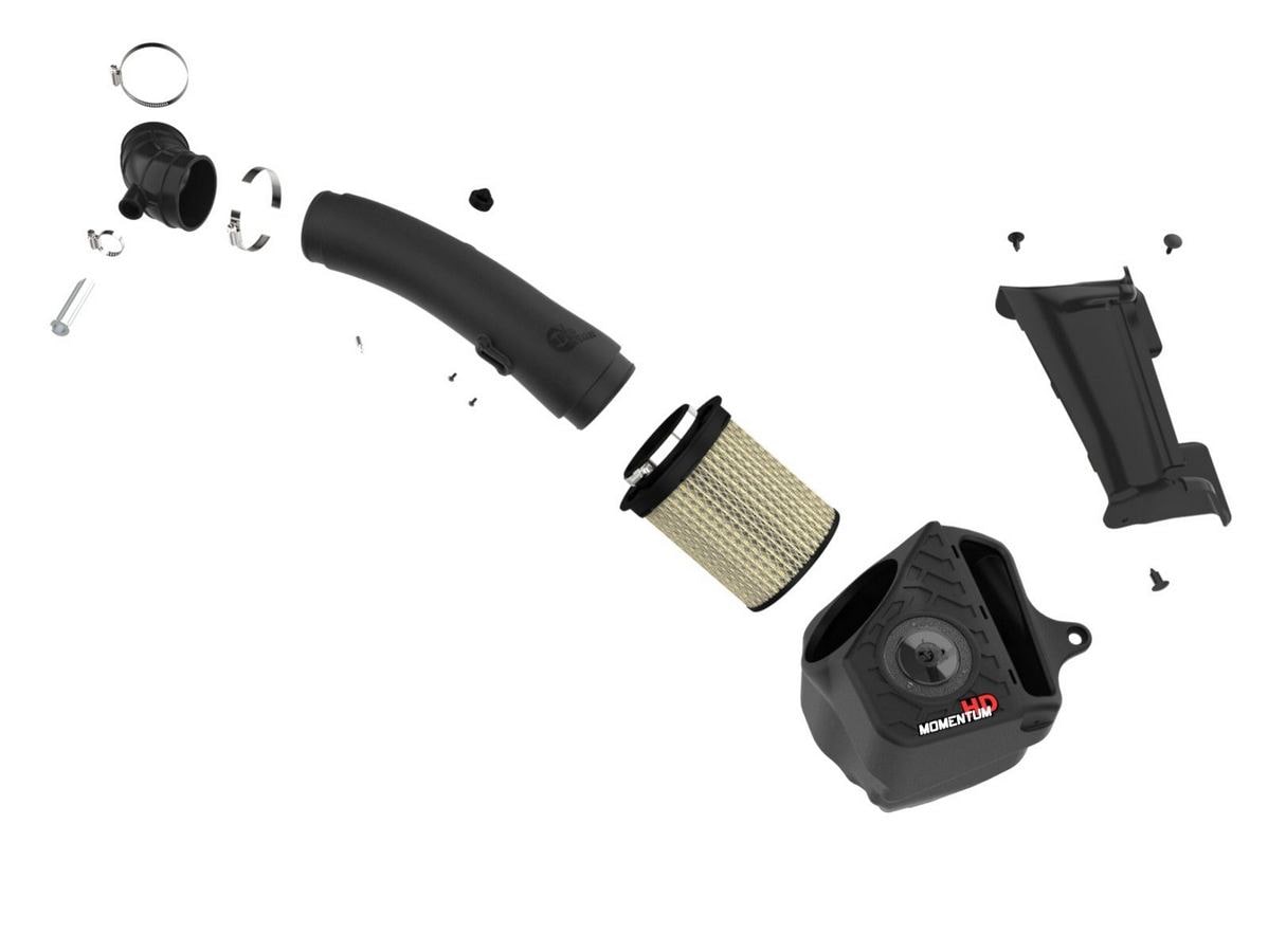 Система холодного впуска Momentum HD, с фильтром Pro GUARD7 для Jeep Wrangler (JL)/Gladiator (JT) 2020–2023 V6-3.0L (td) EcoDiesel, AFE Power — фото 2