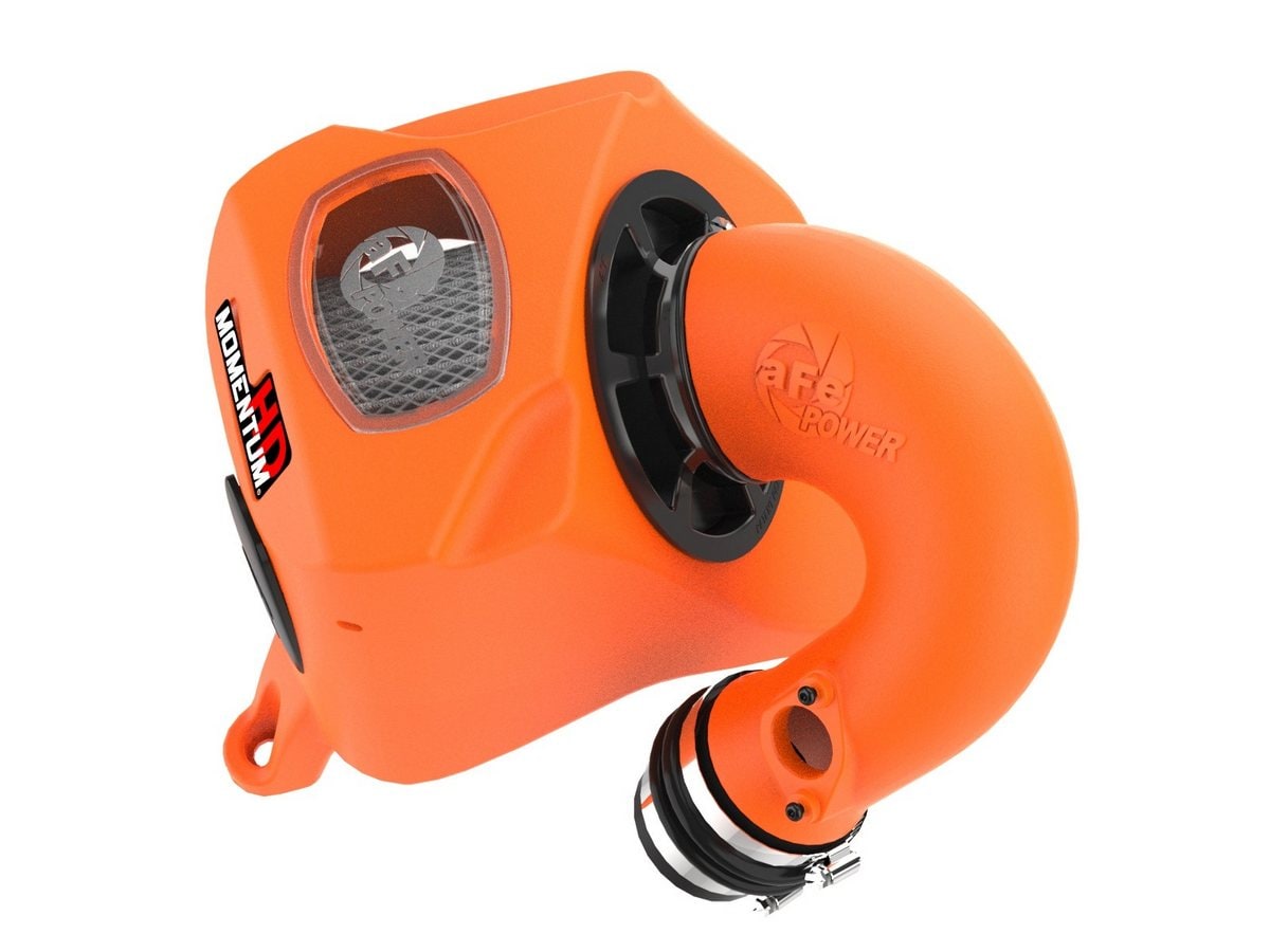 Система холодного впуска Momentum HD Orange Edition, с фильтром Pro DRY S для Toyota Hilux 2015–2026 L4-2.4/2.8L (td), AFE Power — фото 4