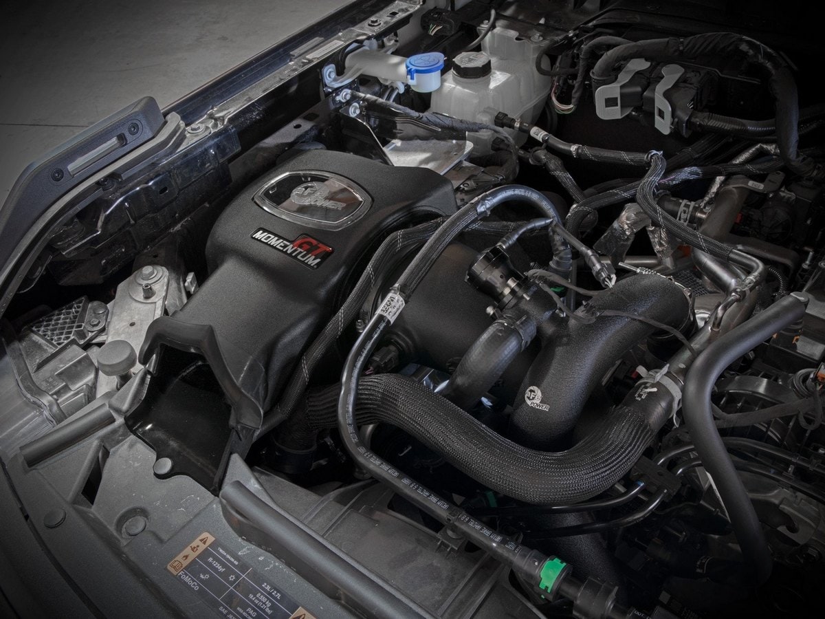 Система холодного впуска Momentum GT, с фильтром Pro DRY S для Ford Bronco 2021–2024 L4-2.3L (t), AFE Power — фото 3