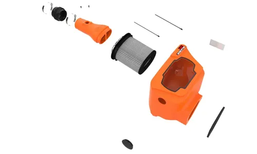 Система холодного впуска Momentum HD Orange Edition, с фильтром Pro DRY S для Toyota Land Cruiser (J300) 2022–2026 V6-3.3L (td), AFE Power — фото 2