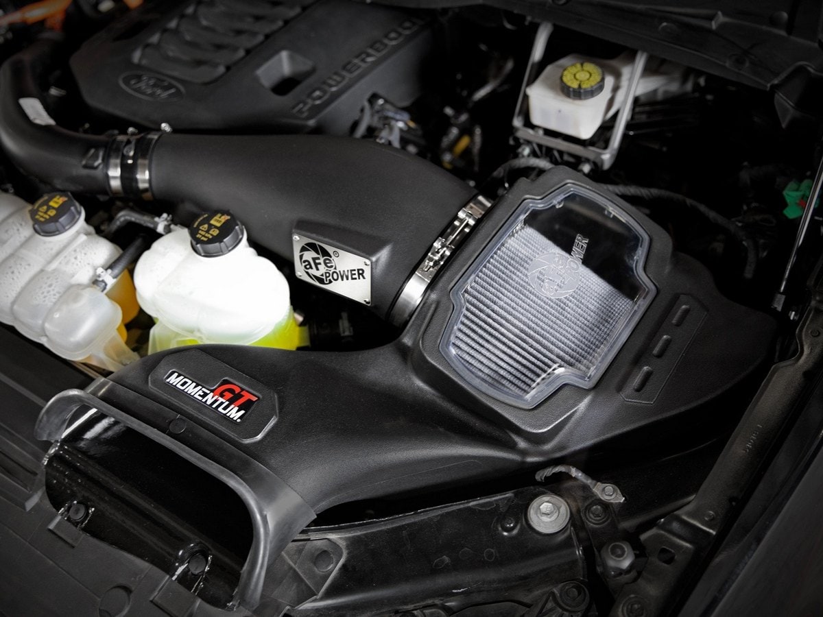 Система холодного впуска Momentum GT, с фильтром Pro DRY S для Ford F-150 2021–2026 V6-3.5L (tt) PowerBoost, AFE Power — фото 3