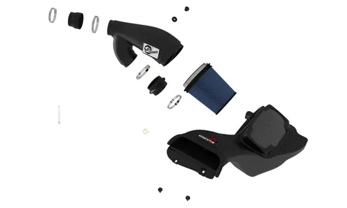 Система холодного впуска Momentum GT, с фильтром Pro 5R для Ford F-150 2021–2026 V6-3.5L (tt) PowerBoost, AFE Power — фото 2
