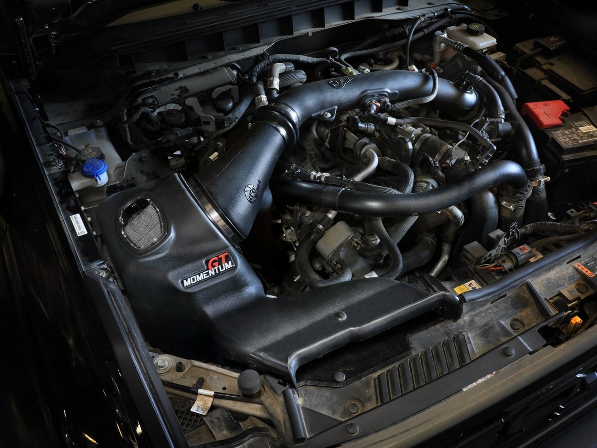 Система холодного впуска Momentum GT, с фильтром Pro DRY S для Ford Bronco Raptor 2022–2026 V6-3.0L (tt), AFE Power — фото 3