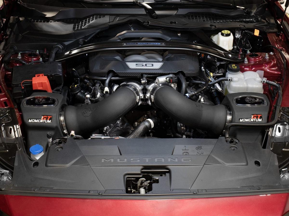 Система холодного впуска Momentum GT, с фильтром Pro 5R для Ford Mustang GT/Dark Horse 2024–2026 V8-5.0L, AFE Power — фото 3